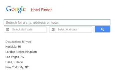 Google Hotel Finder: Another Look Two Years On